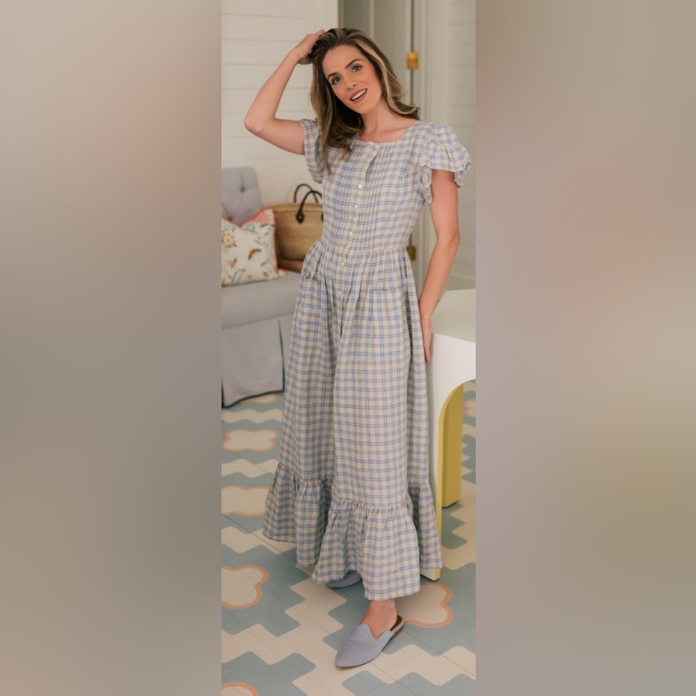 Doen Marfa Dress in Meadowlark Plaid